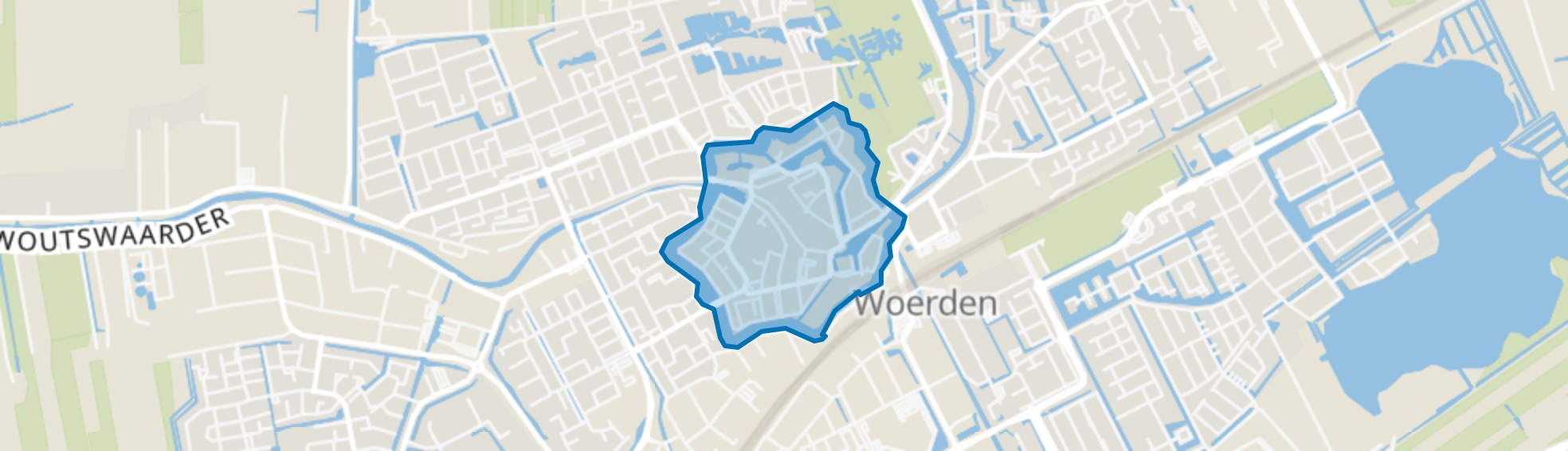 Binnenstad, Woerden map