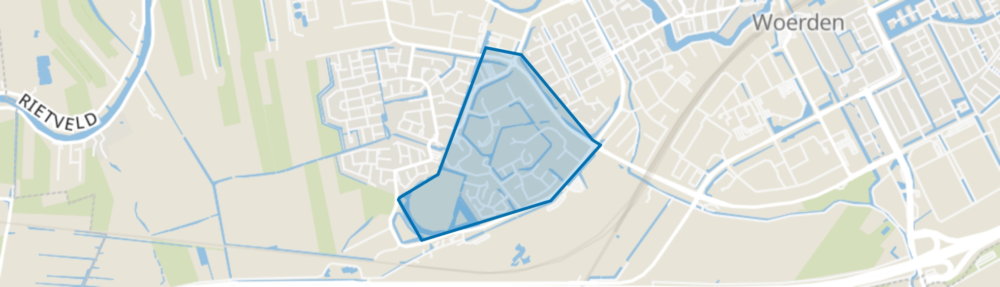 Molenvliet-Oost, Woerden map