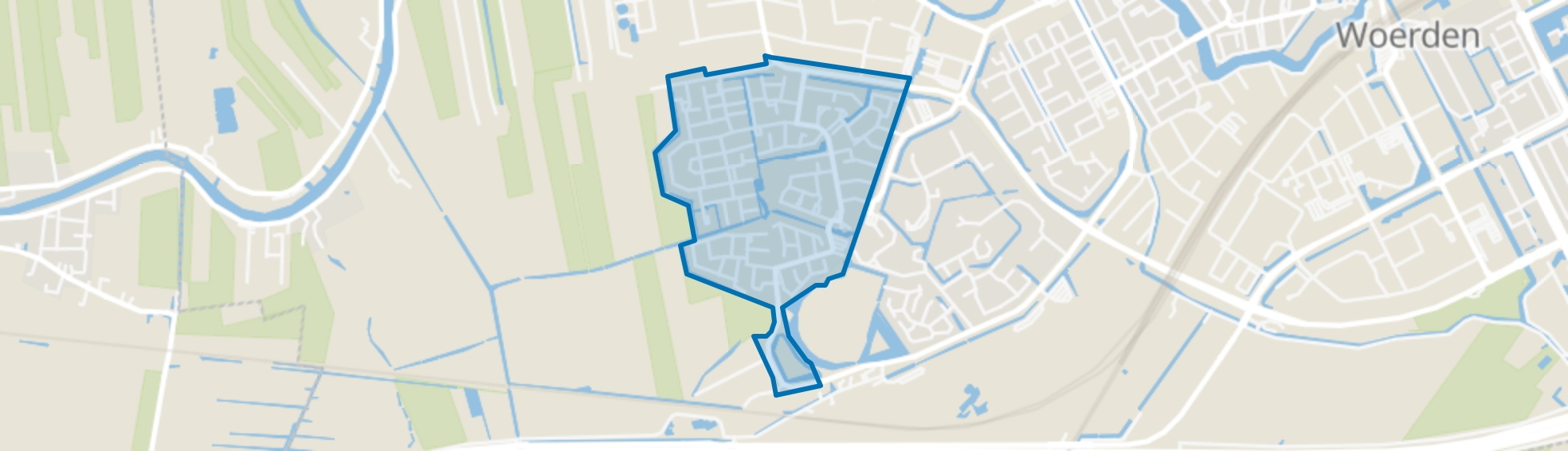 Molenvliet-West, Woerden map