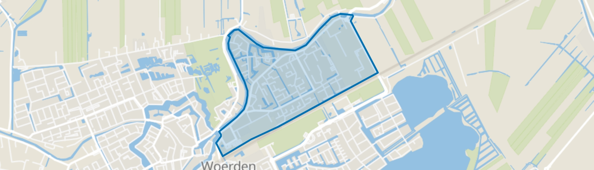 Staatsliedenkwartier, Woerden map