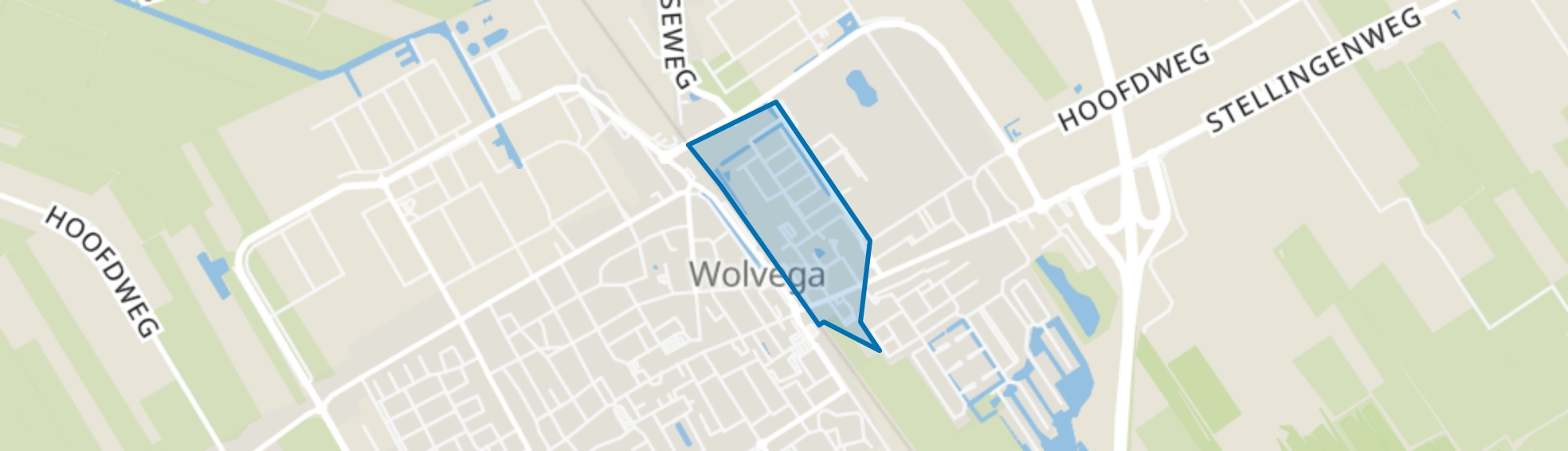Wolvega-De Scheene, Wolvega map