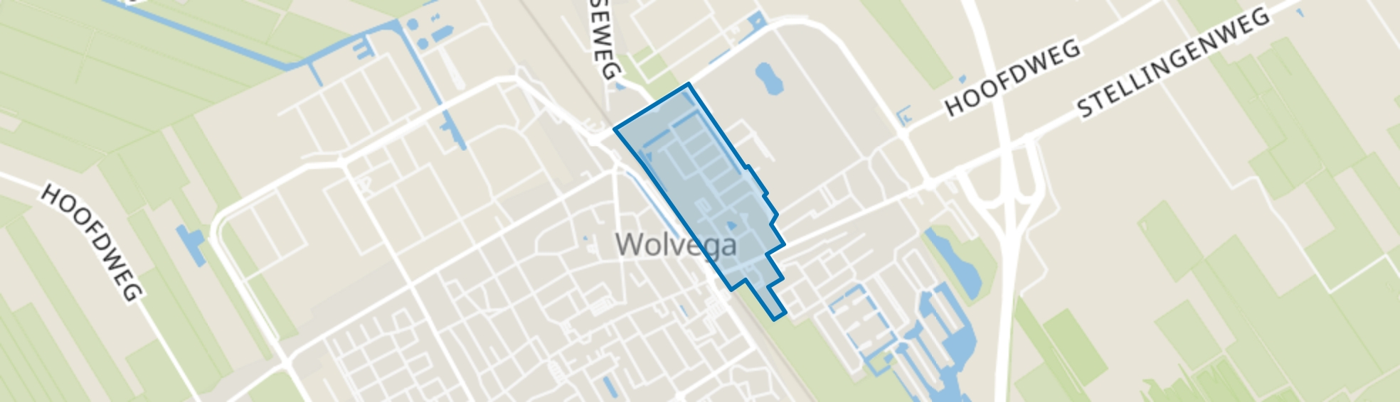 Wolvega-De Scheene, Wolvega map