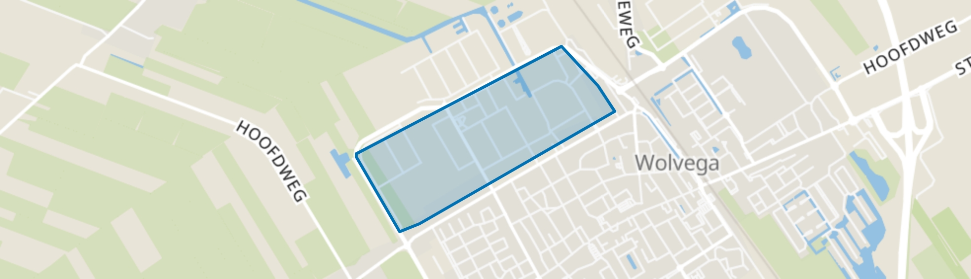 Wolvega-Om de Noort, Wolvega map