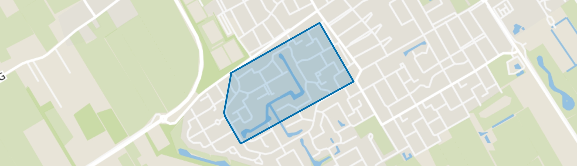Wolvega-Schildersbuurt, Wolvega map