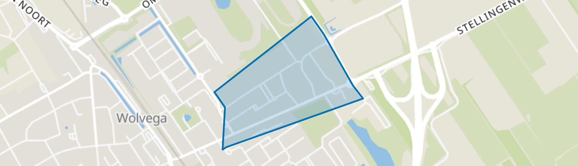 Wolvega-Tuindorp, Wolvega map