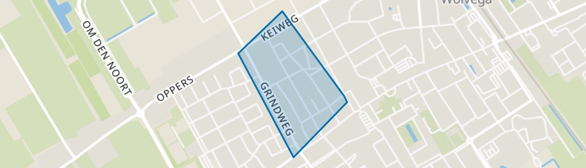 Wolvega-Vogelbuurt, Wolvega map