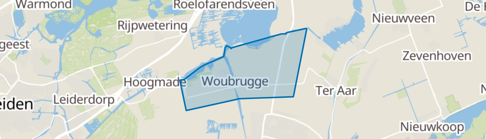 Woubrugge map