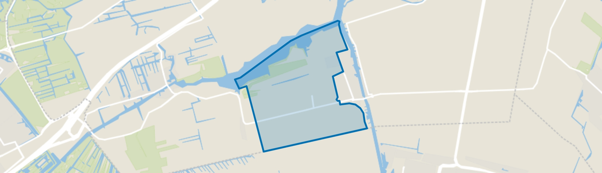 Verspreide huizen Oudendijkse polder, Woubrugge map