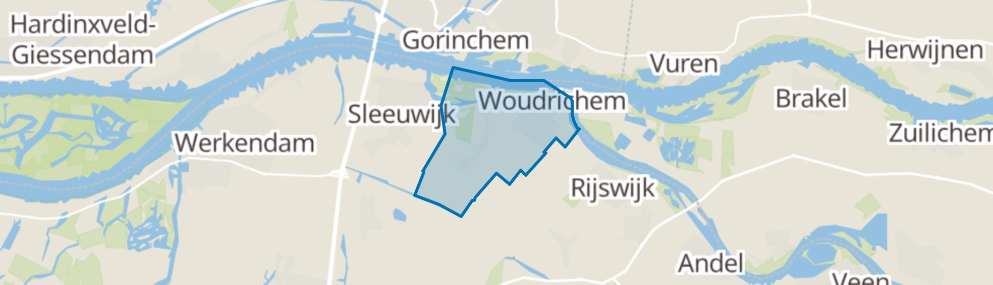 Woudrichem map