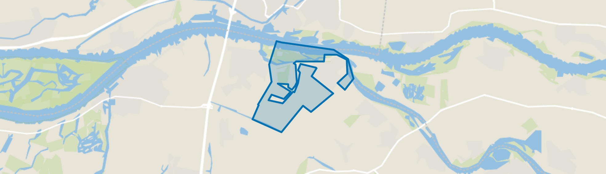 Buitengebied Woudrichem, Woudrichem map