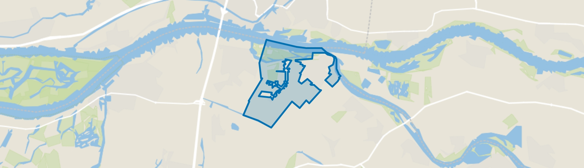 Buitengebied Woudrichem, Woudrichem map