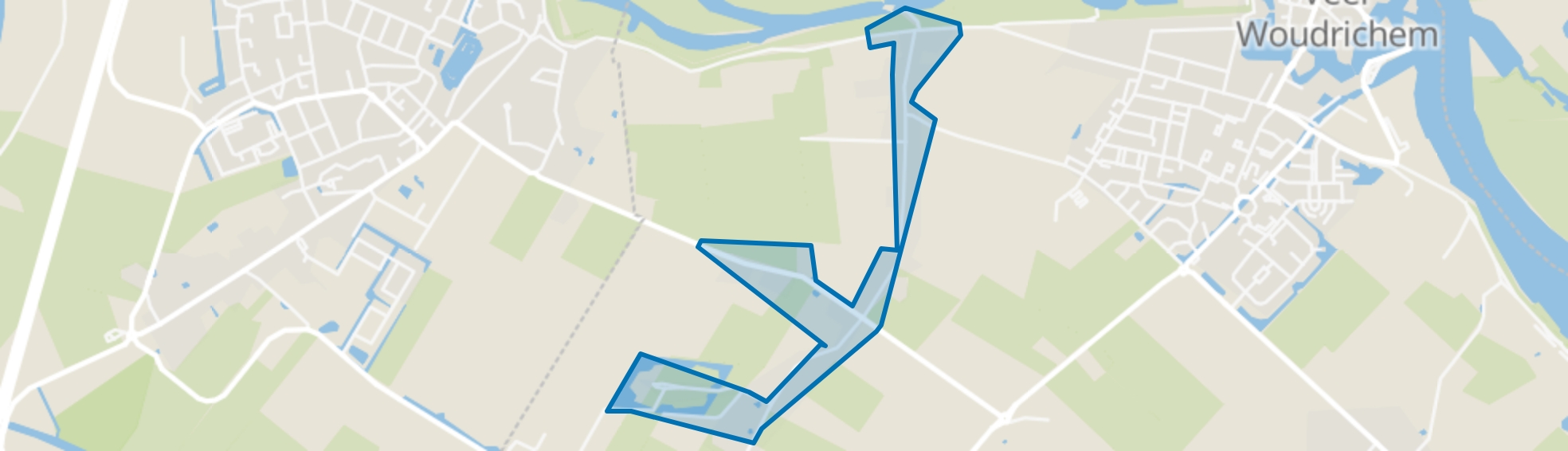 Oudendijk, Woudrichem map