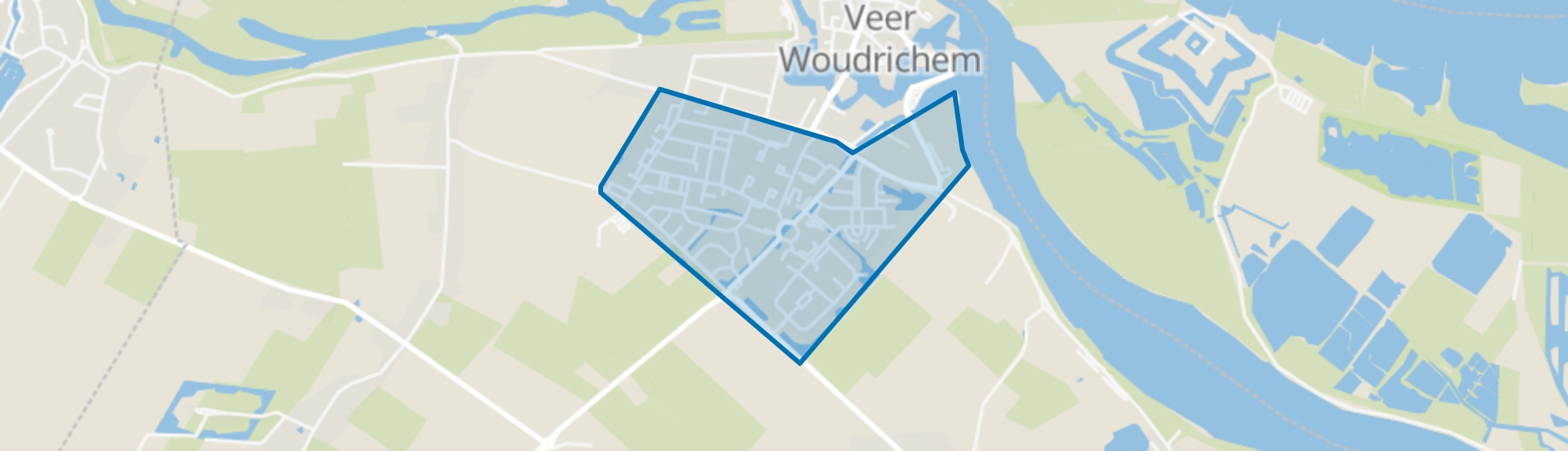 Woudrichem zuid, Woudrichem map