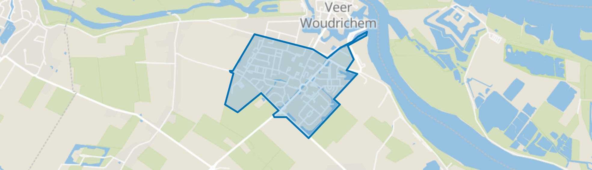 Woudrichem zuid, Woudrichem map