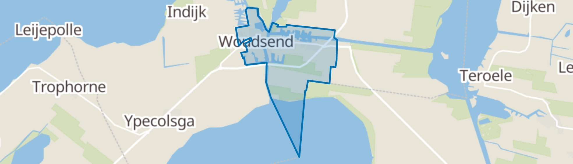 Woudsend map