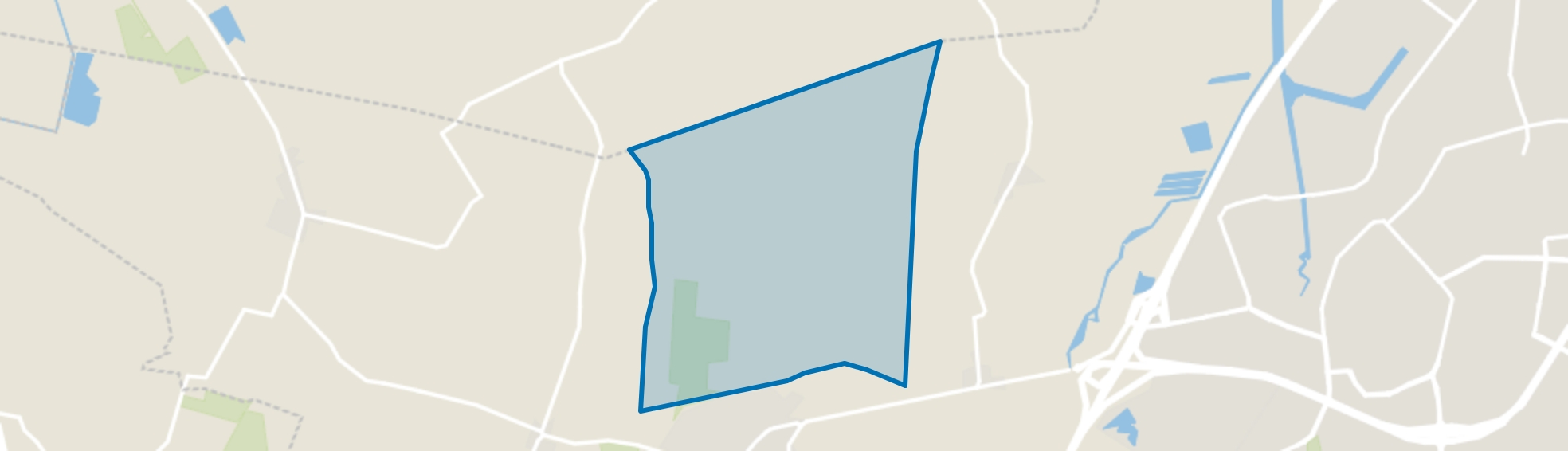 Verspreide huizen Wouw in het Noorden, Wouw map