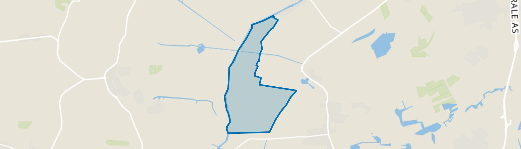 Verspreide huizen Wyns, Wyns map