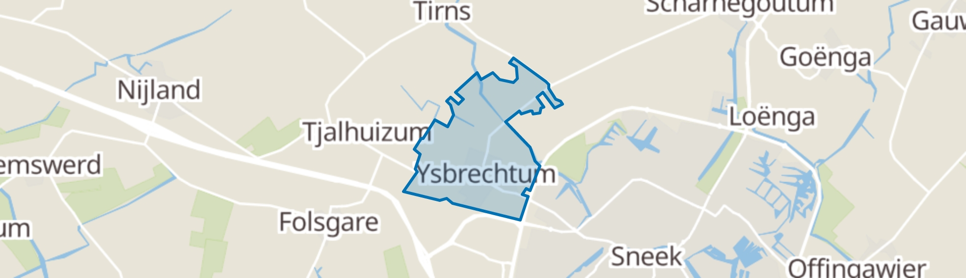 Ysbrechtum map