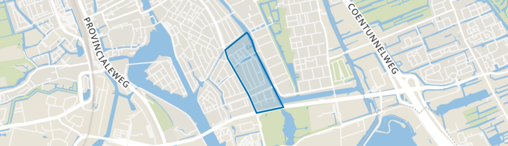 Bomenbuurt Oost, Zaandam map