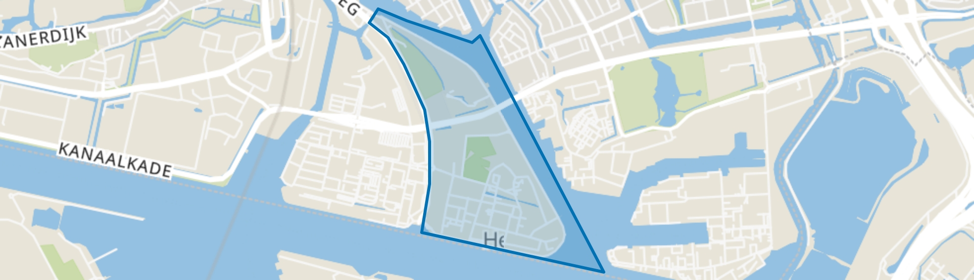 Havenbuurt, Zaandam map