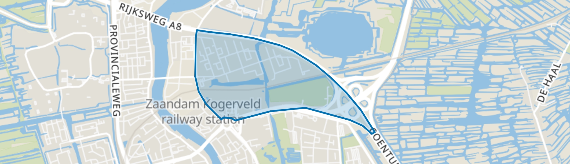 Kogerveld, Zaandam map