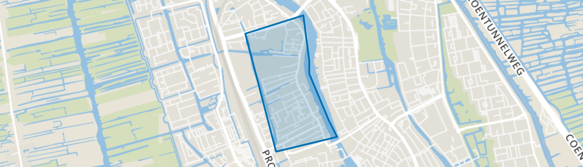 Oud West, Zaandam map