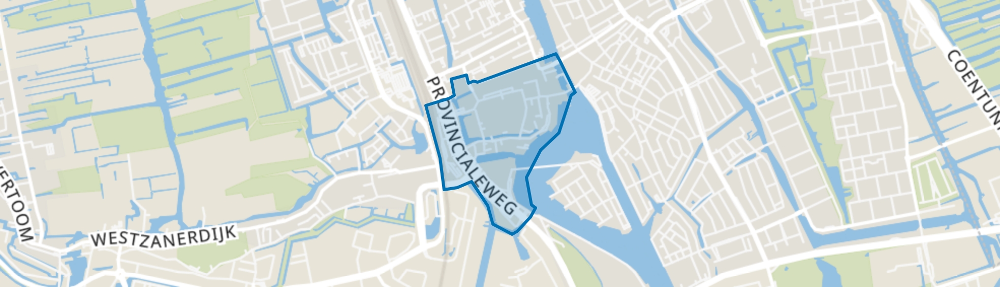 Russische buurt, Zaandam map