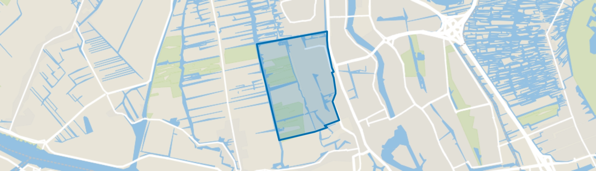 Westerwatering, Zaandam map