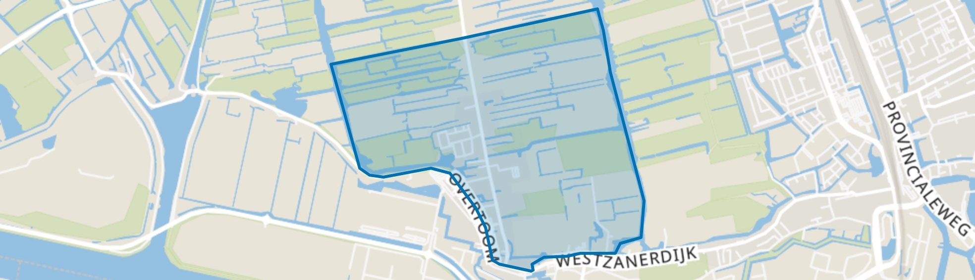 Westzaan Zuid, Zaandam map