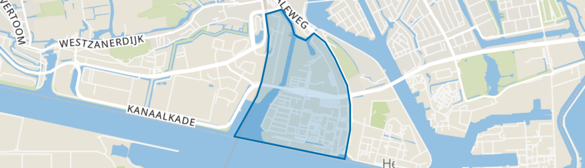 Zuiderhout, Zaandam map