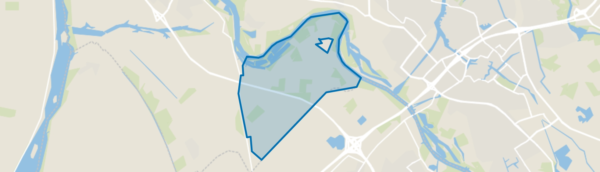 Verspreide huizen Zalk, Zalk map