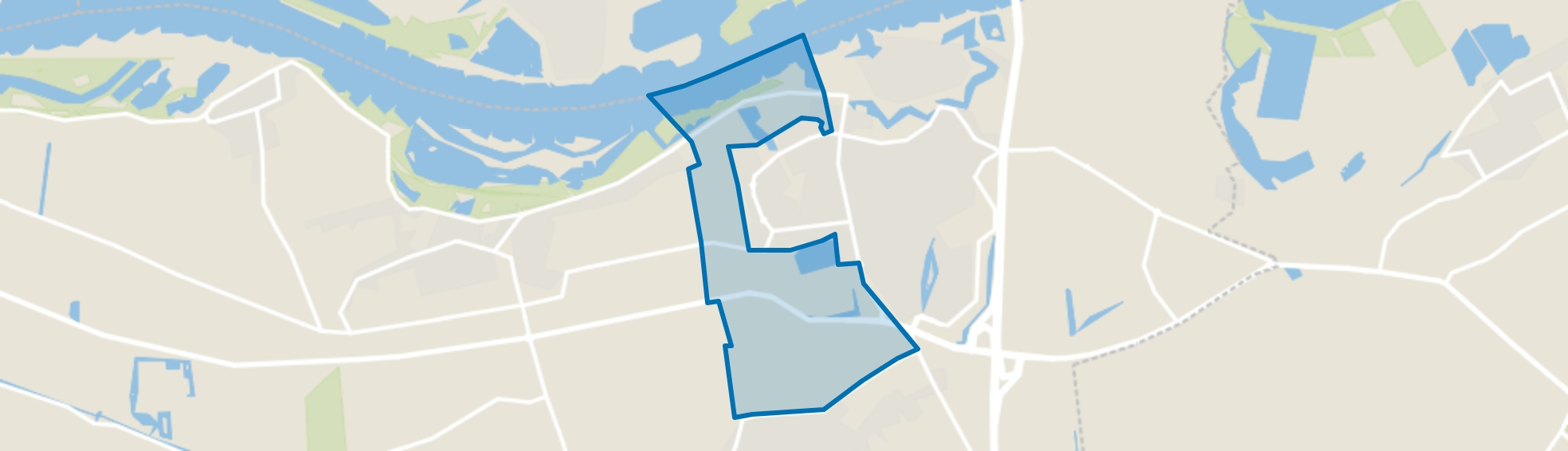 Verspreide huizen Westzijde, Zaltbommel map