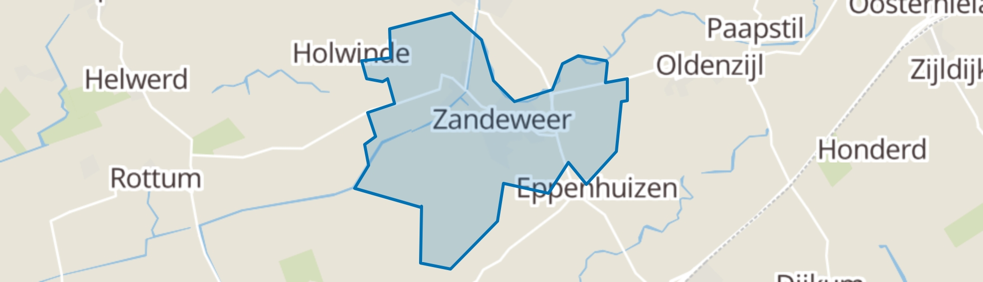 Zandeweer map