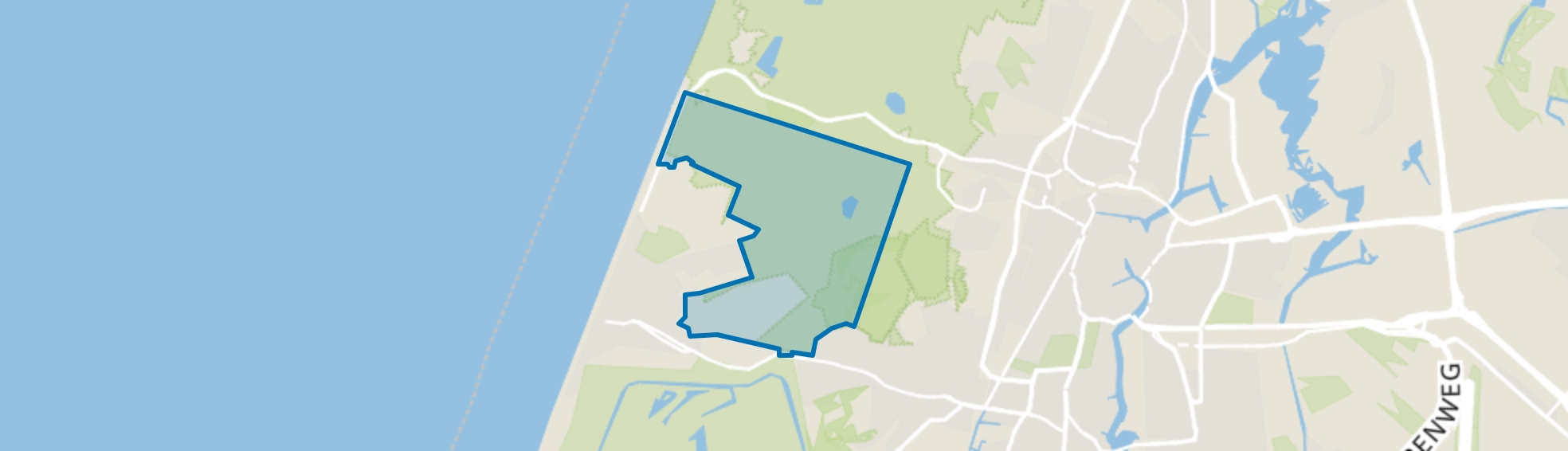 Noord duinen, Zandvoort map