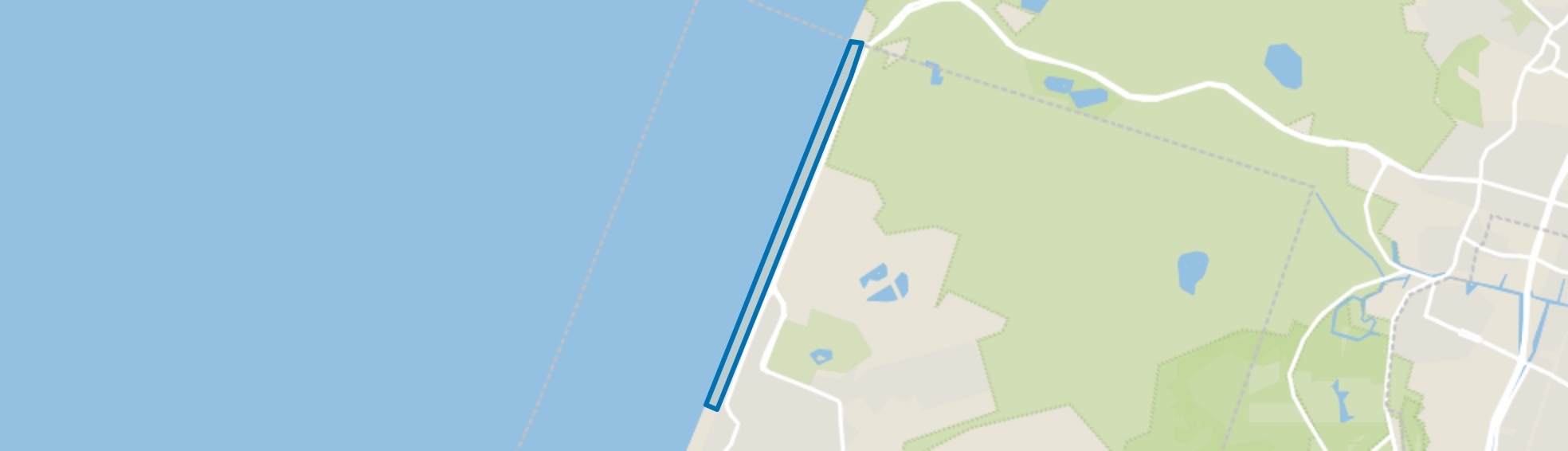 Noord strand, Zandvoort map