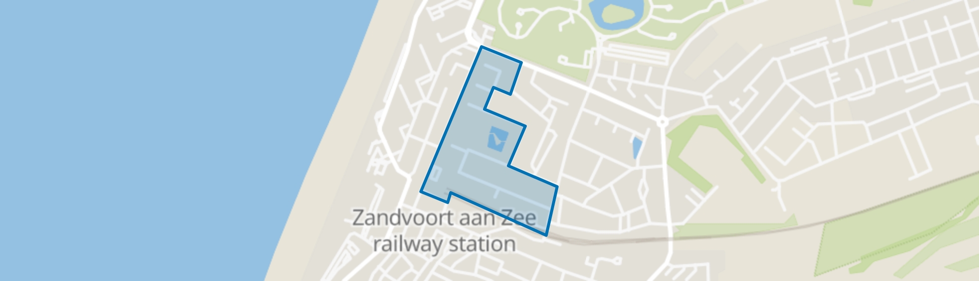 Stations omgeving, Zandvoort map