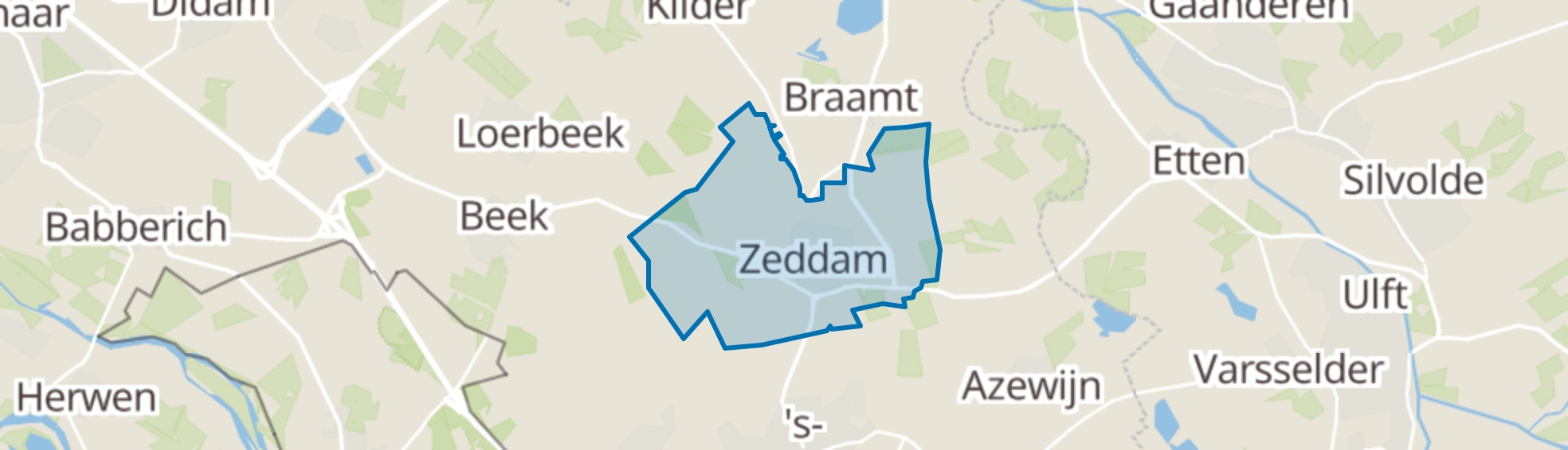 Zeddam map