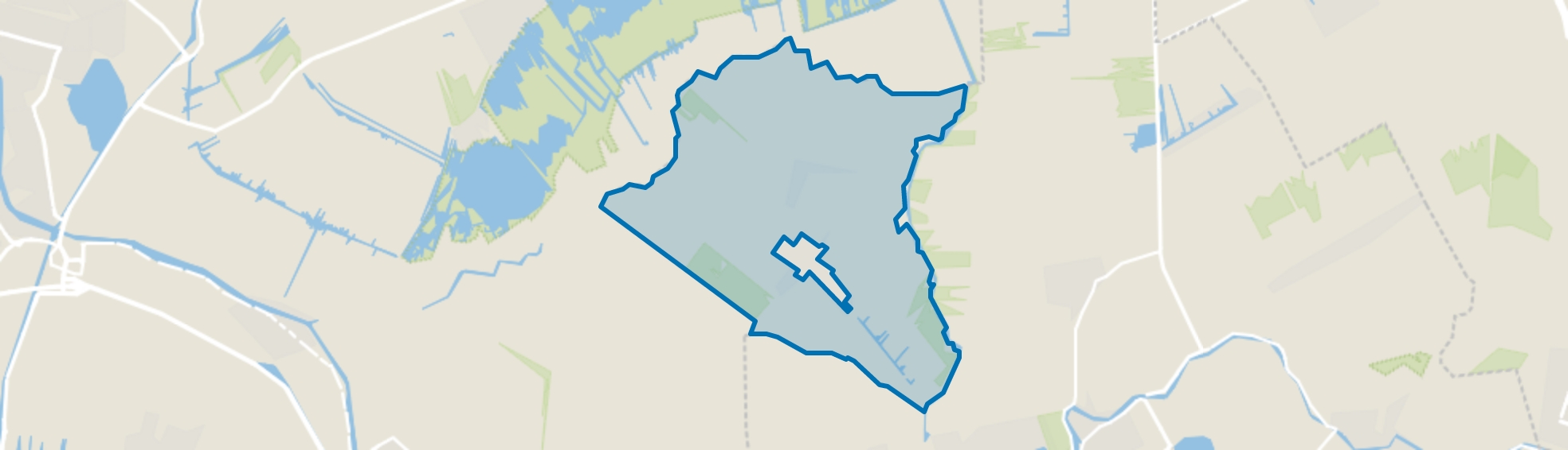 Buitengebied Zegveld, Zegveld map