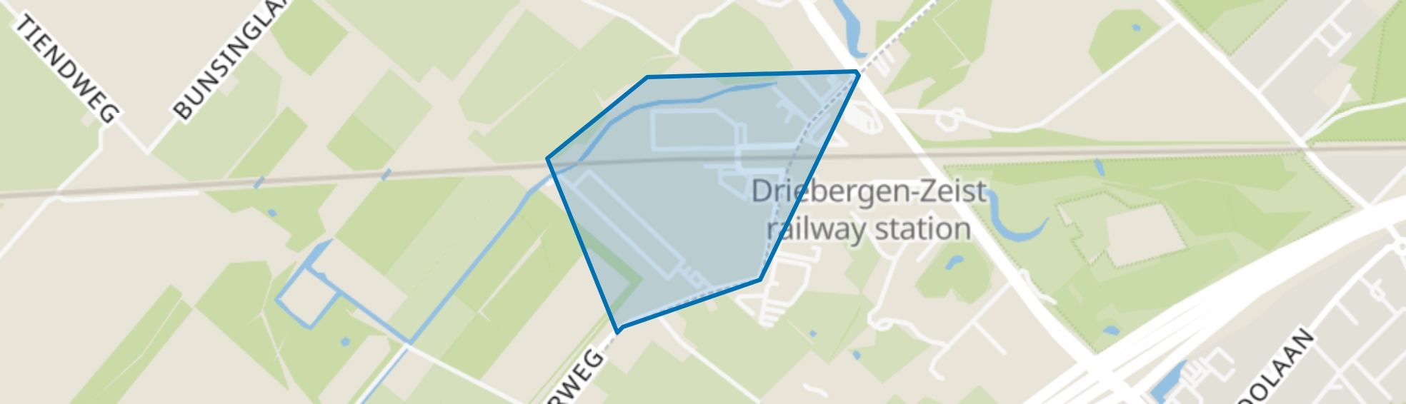 Station NS, Zeist map