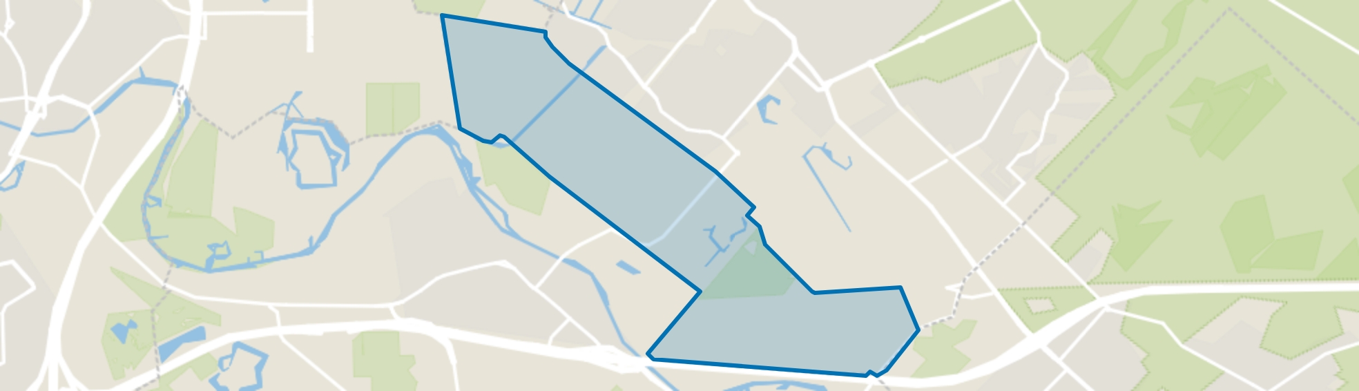 Weidegebied, Zeist map