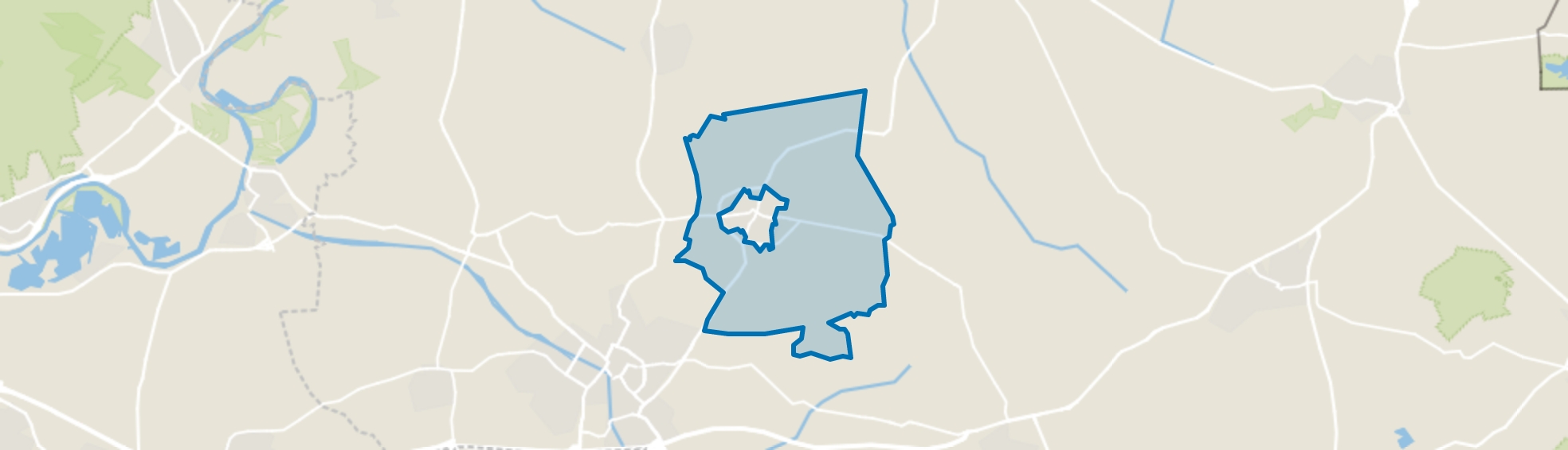 Verspreide huizen Zelhem, Zelhem map