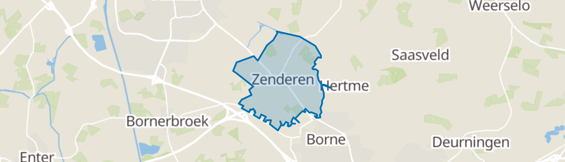 Zenderen map