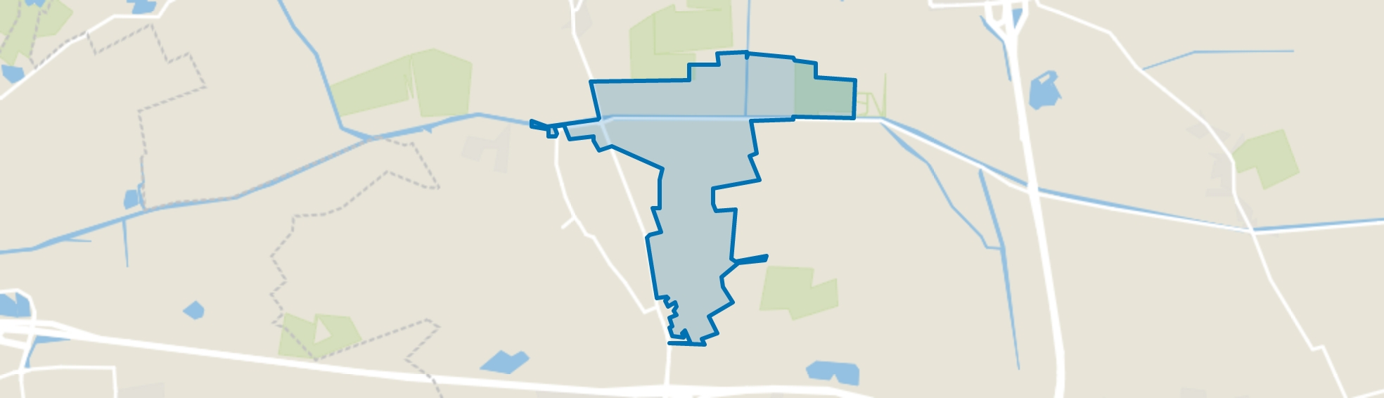 Buitengebied Zetten Oost, Zetten map