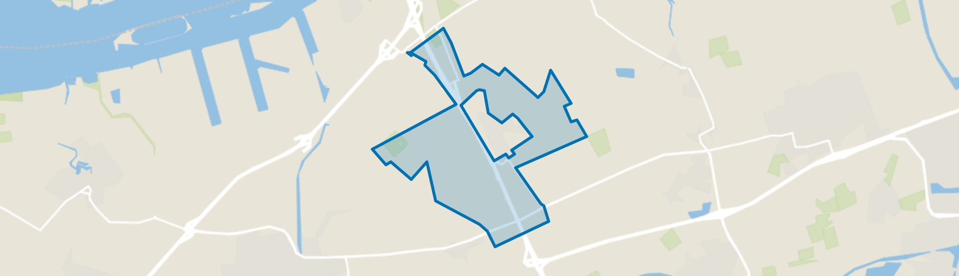 Verspreide huizen Zevenbergschen Hoek, Zevenbergschen Hoek (Gem. Moerdijk) map