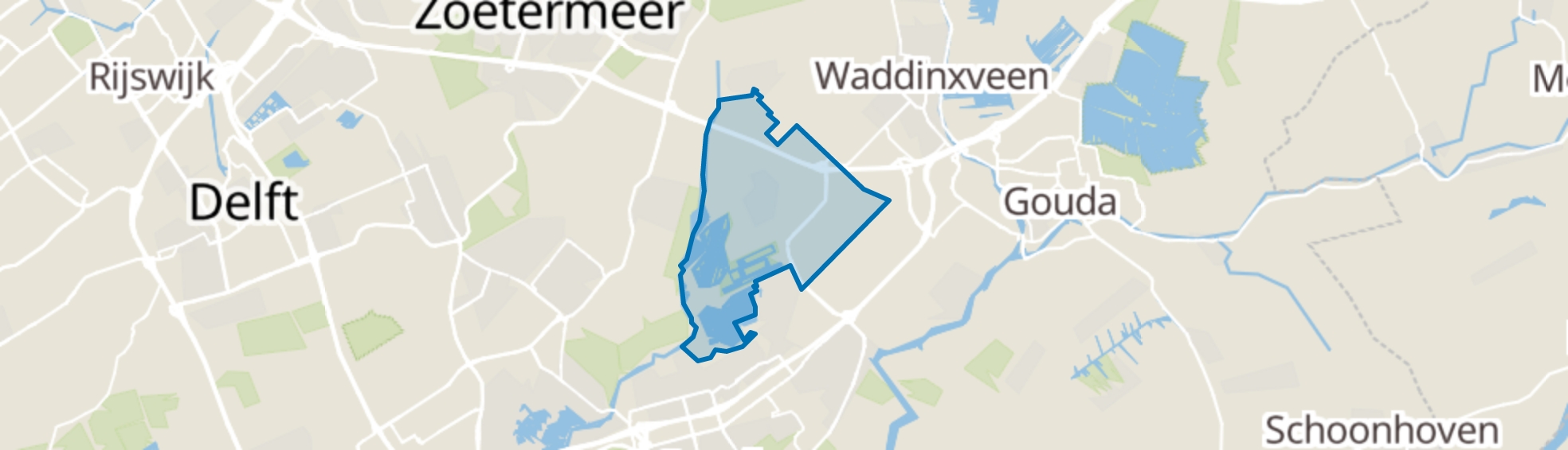 Zevenhuizen (ZH) map