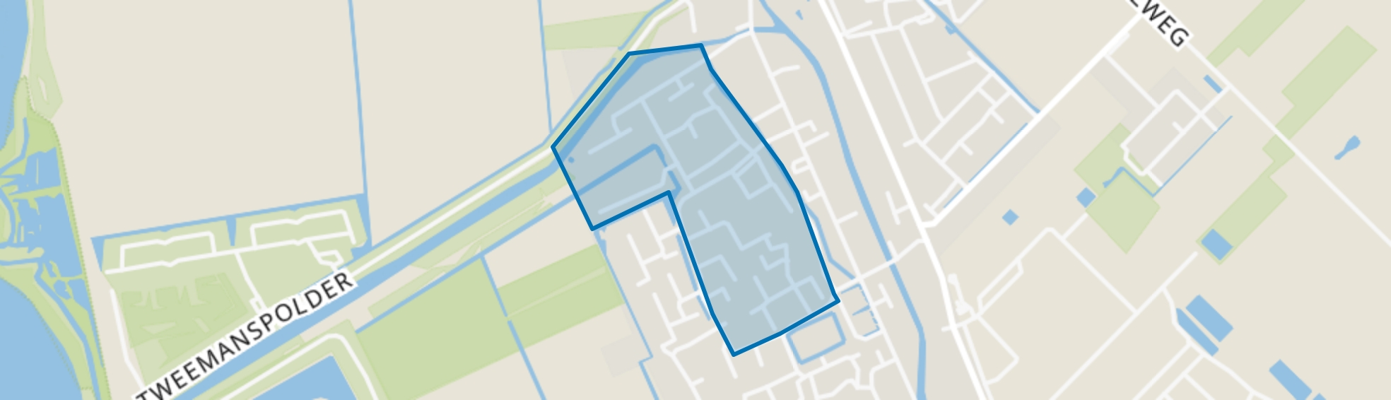 Zevenhuizen-West 1, Zevenhuizen (ZH) map