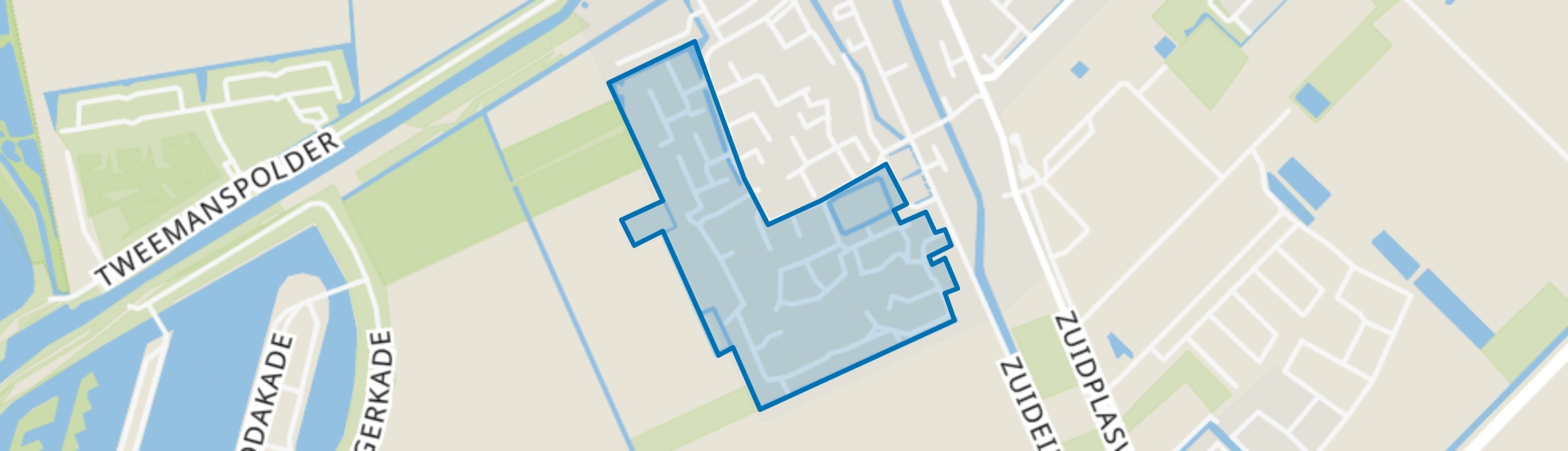 Zevenhuizen-West 2, Zevenhuizen (ZH) map