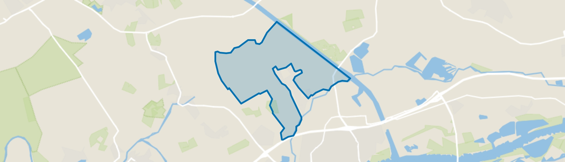 Verspreide huizen Zoelen, Zoelen map