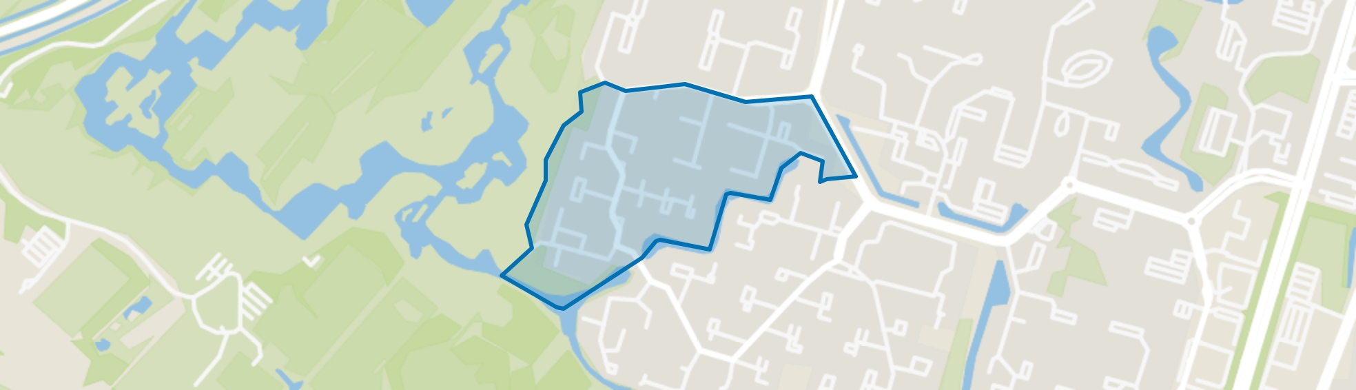 Bergenbuurt-Zuid, Zoetermeer map