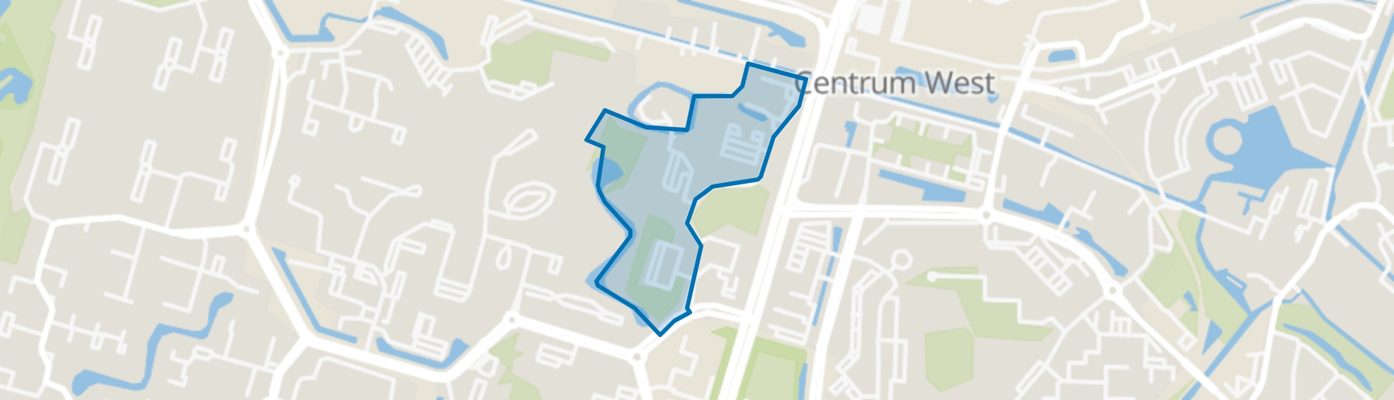 Bossenbuurt hoog-Oost, Zoetermeer map